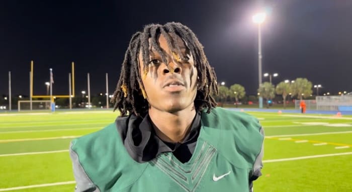 Miami Central's LaWayne McCoy following the Rockets playoff win over Booker T. Washington on 11-17-2023.